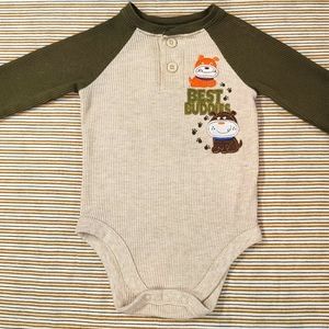 ° SZ 6-9MO • Long-Sleeve Onesie °